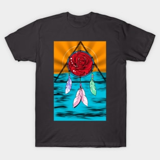 Rose Dream Catcher T-Shirt